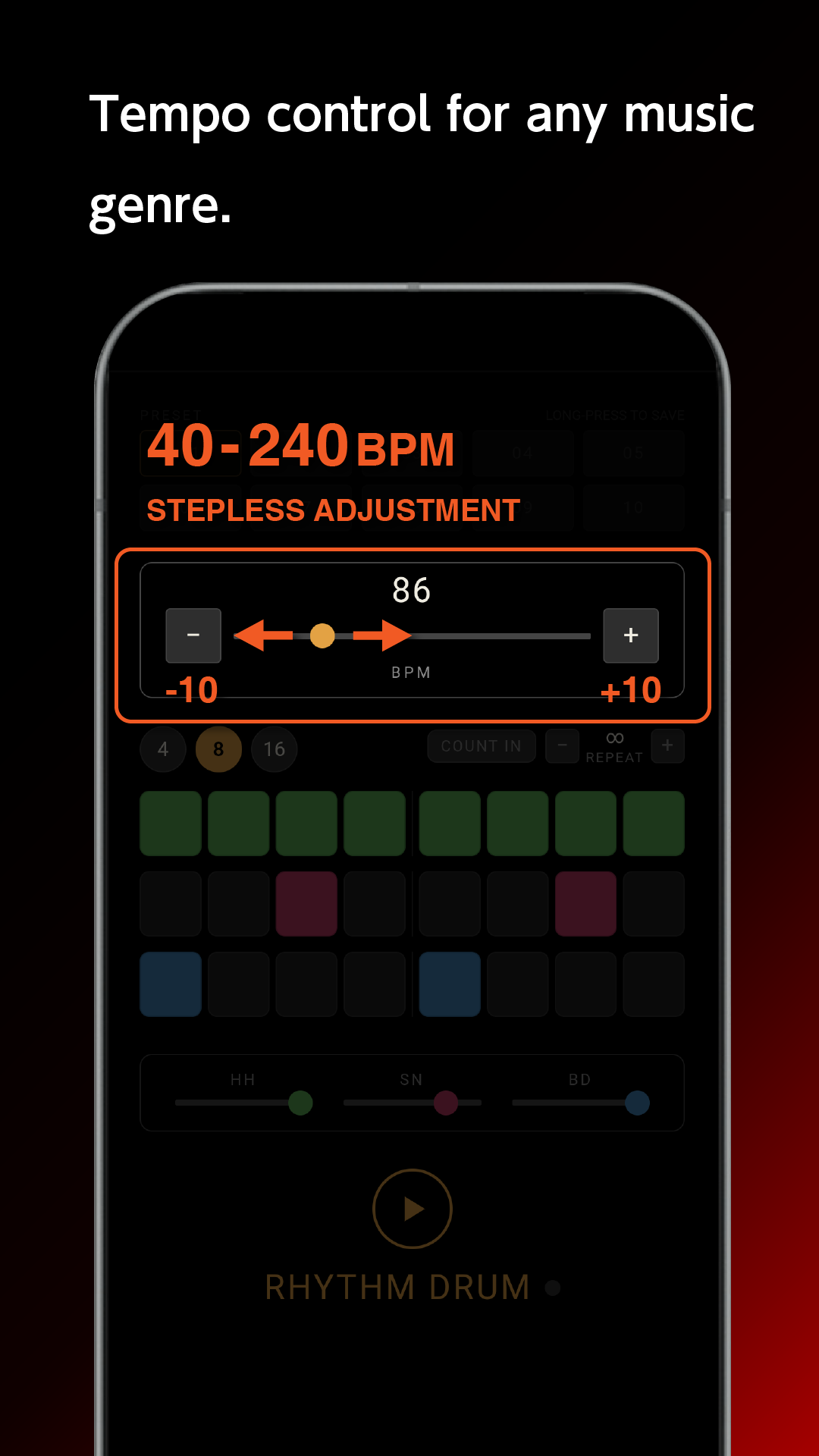 Tempo control